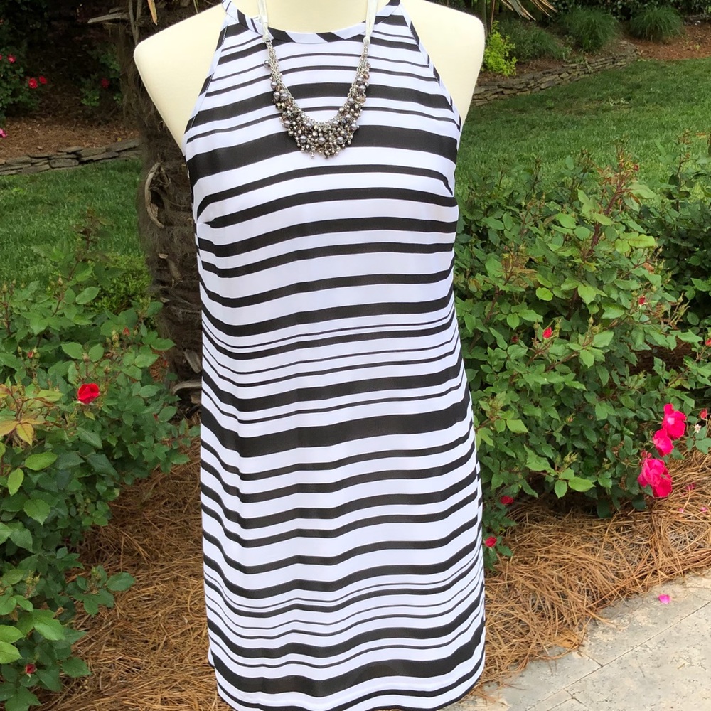 Banana Republic Black/White Summer Dress